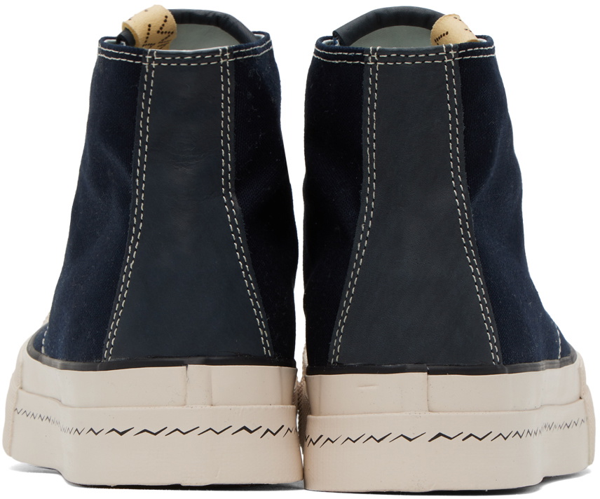 visvim Navy Skagway Hi Patten Sneakers Visvim
