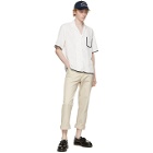Daniel W. Fletcher White Contrast Binding Pyjama Short Sleeve Shirt