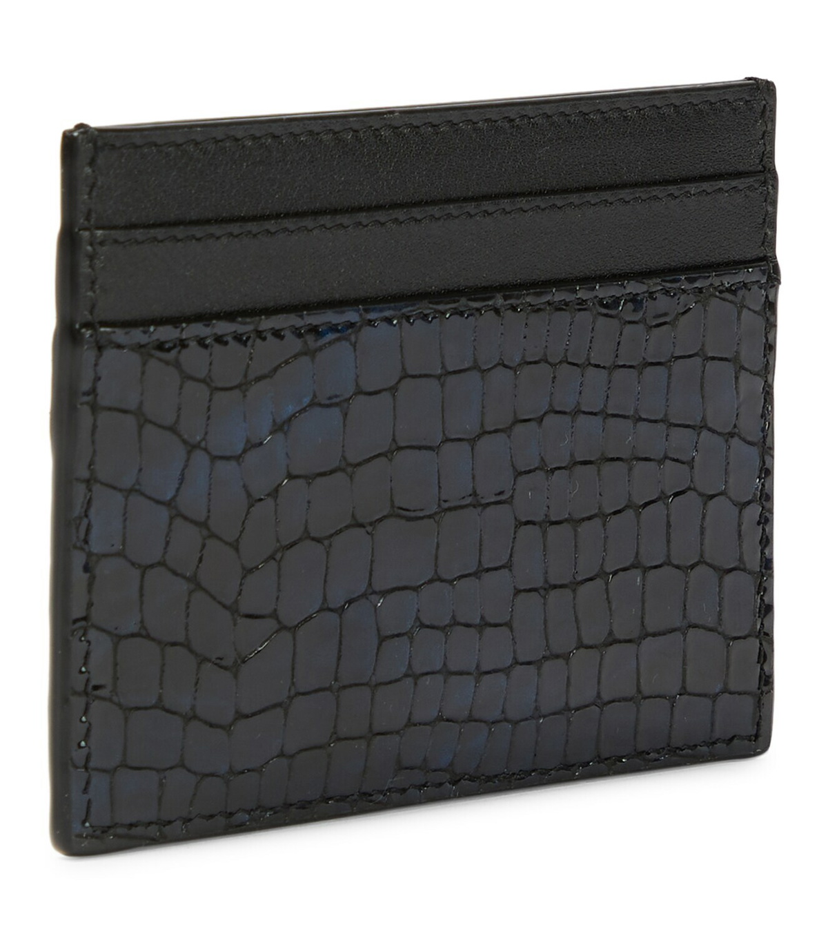 Saint Laurent - Monogram patent leather card holder