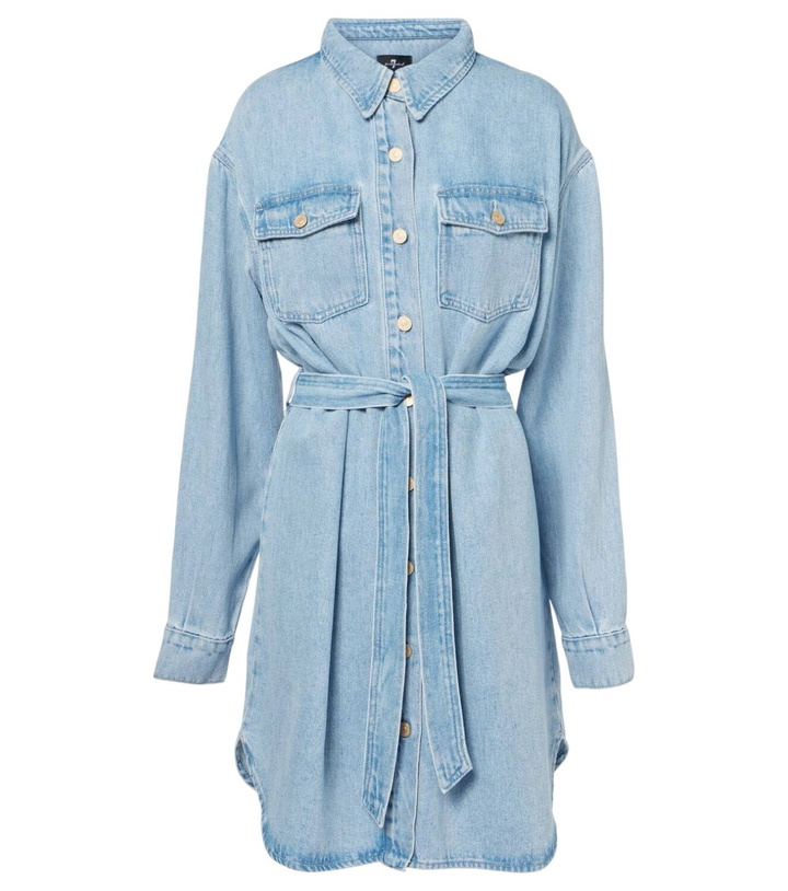 Photo: 7 For All Mankind Denim shirt dress