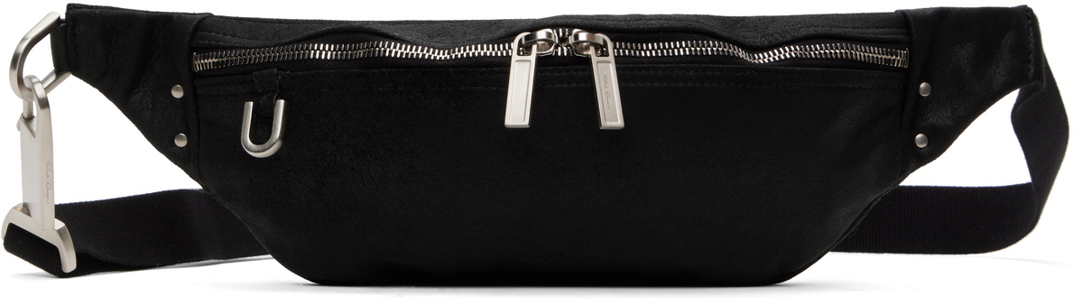 rick owens ボディバッグ ブラック ONE SIZE Rick Owens Black Hollywood Geo Bumbag Pouch Rick Owens