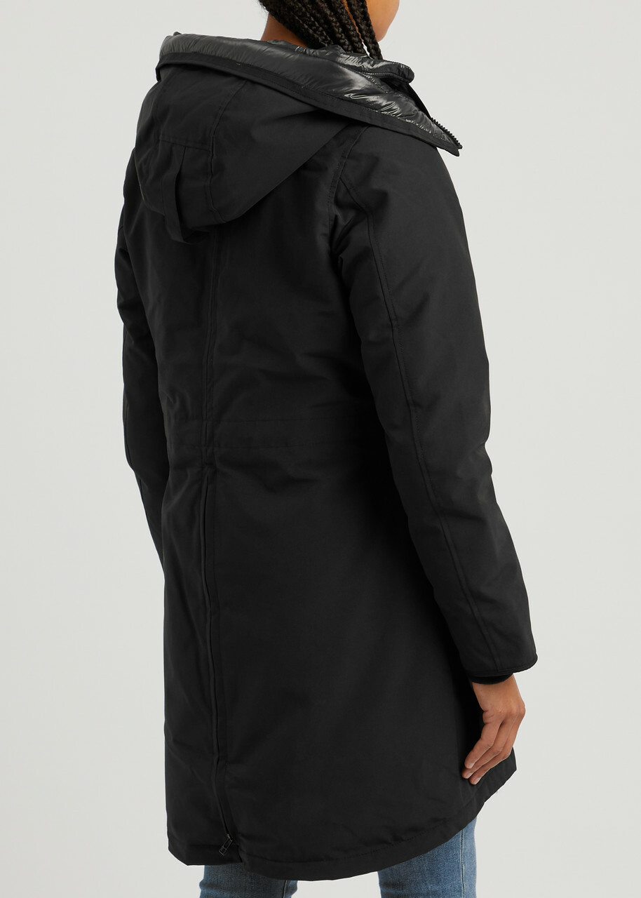 Canada Goose Rossclair Hooded Arctic-tech Parka, Black, Parka, Coat