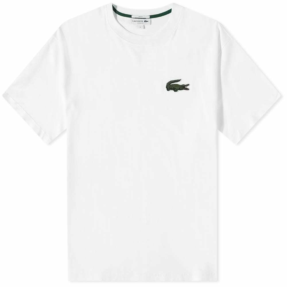 Lacoste Men's Robert Georges Core T-Shirt in White Lacoste