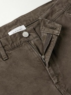 John Elliott - Straight-Leg Distressed Paint-Splattered Cotton-Canvas Trousers - Brown