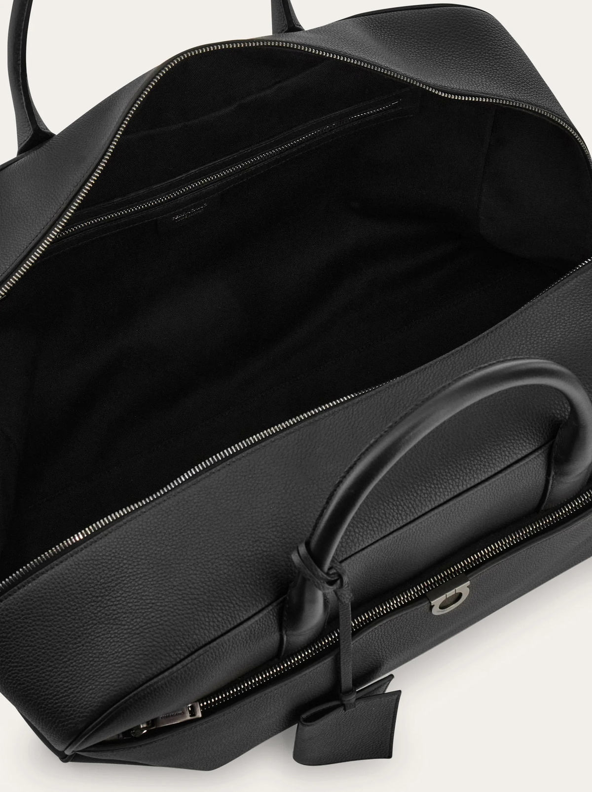 Ferragamo Mens Gancini duffle bag in Black
