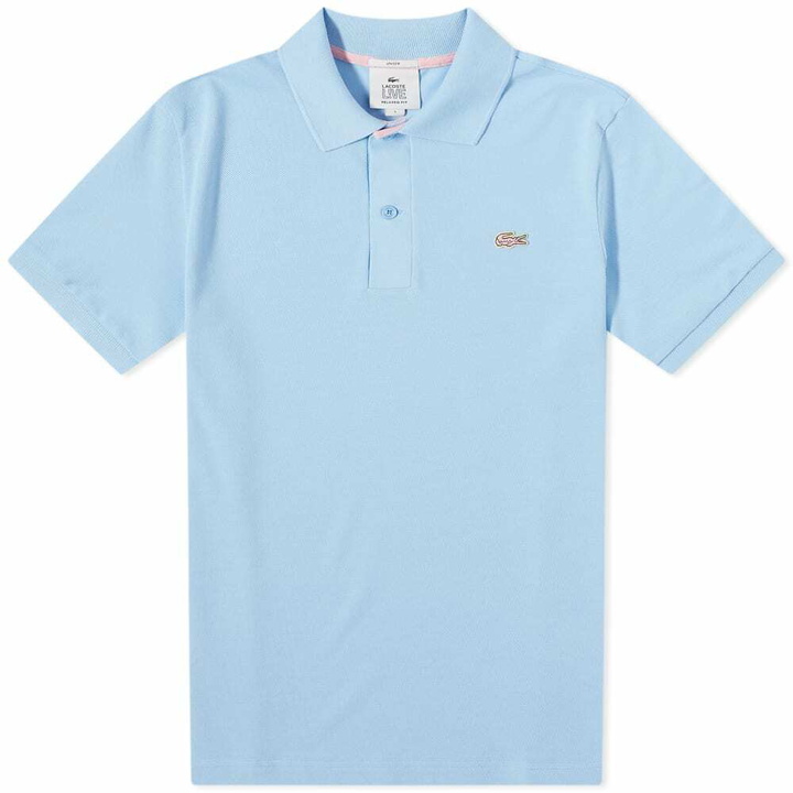 Photo: Lacoste Men's Twisted Essentials Polo Shirt in Panorama/Pink