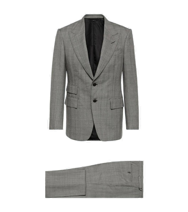 Photo: Tom Ford Shelton checked wool suit