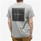 Stone Island Men's Micro Graphics One T-Shirt in Grey Marl