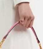 Nadine Aysoy Catena Petite Heart 18kt gold ring with topaz