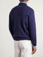 Thom Sweeney - Zip-Up Cotton Sweater - Blue