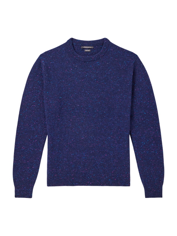 Photo: Begg & Co - Brennan Cashmere Sweater - Blue