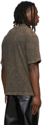 Han Kjobenhavn Brown Distressed T-Shirt