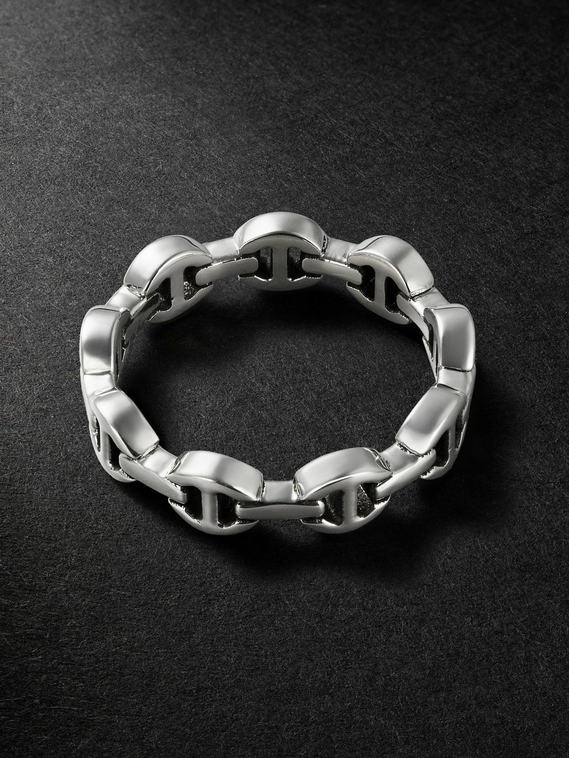 HOORSENBUHS - Dame Tri-Link Sterling Silver Ring - Silver