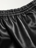 BOTTEGA VENETA - Wide-Leg Leather Shorts - Black