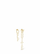OFF-WHITE - Asymmetric Logo Earrings