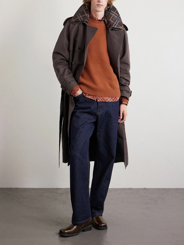 Photo: Burberry - Cashmere-Blend Sweater - Brown