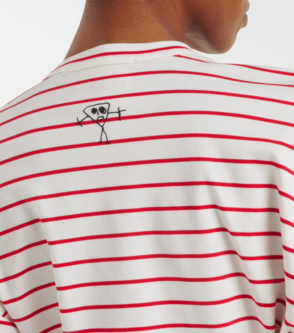 Plan C Striped cotton jersey T-shirt