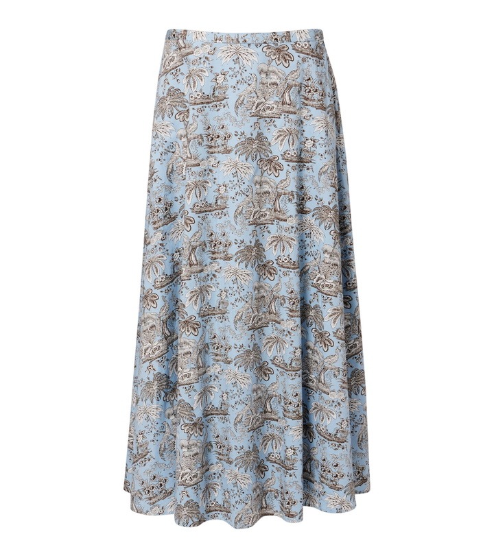 Photo: Staud Floral cotton midi skirt