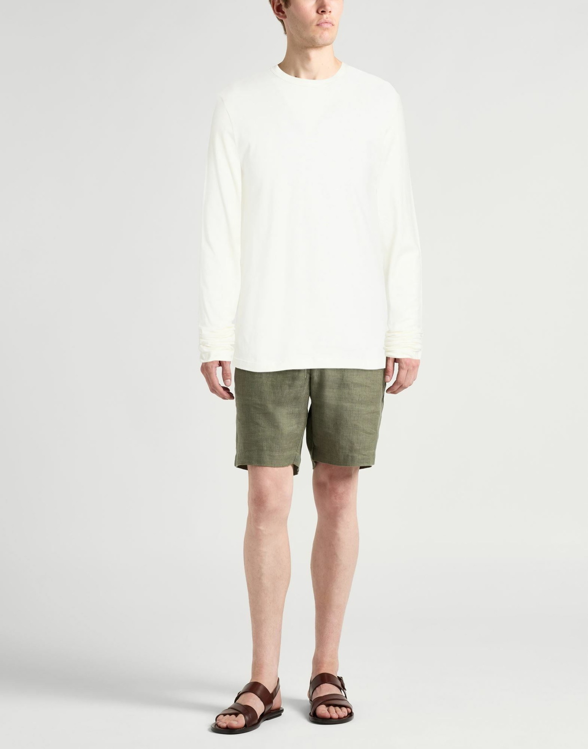 Jil Sander Mens T-shirt in Off white