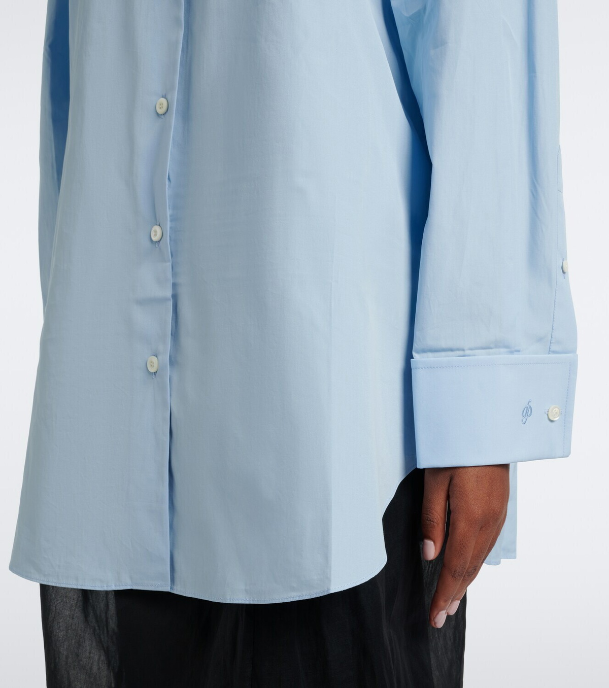 Prada Oversized cotton poplin shirt