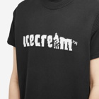 ICECREAM Men's Straight Logo Knit Vest in Black