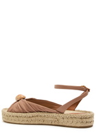 Zimmermann Gleam Gathered Espadrilles Beige