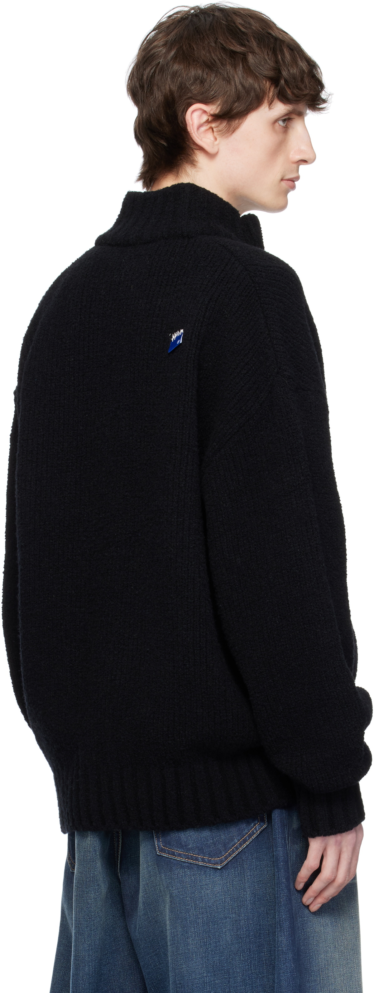 ADER error Black Sig; TRS Tag Knit Zip-Up 01 Track Jacket ADER error