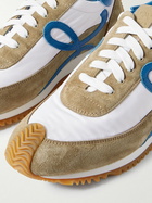 LOEWE - Flow Runner 2.0 Leather-Trimmed Suede and Nylon Sneakers - White