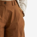 Studio Nicholson Women's Double Pleat Easy Short in Almond