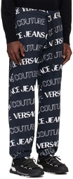 Versace Jeans Couture Black & White All Over Sweatpants