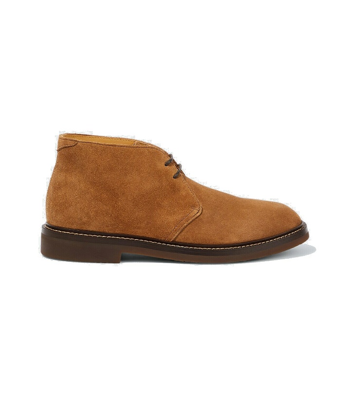 Photo: Brunello Cucinelli Suede ankle boots