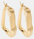 Bottega Veneta Twist Triangle 18kt gold-plated silver hoop earrings