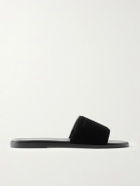 TOM FORD - Kai Suede Slides - Black