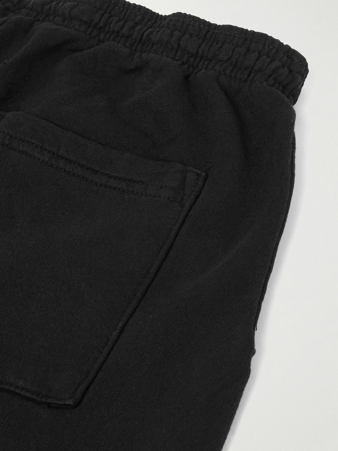 Local Authority LA - Stud Skull O Tapered Logo-Print Cotton-Jersey Sweatpants - Black