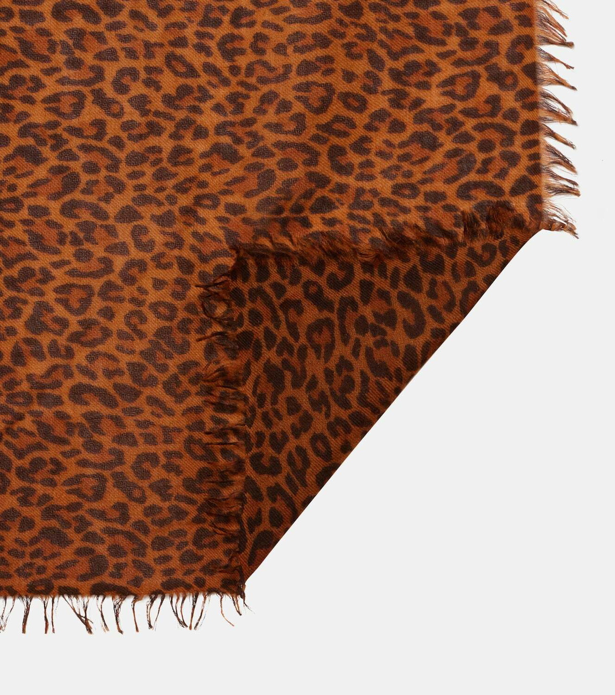 Isabel Marant Leopard-print cashmere and wool scarf