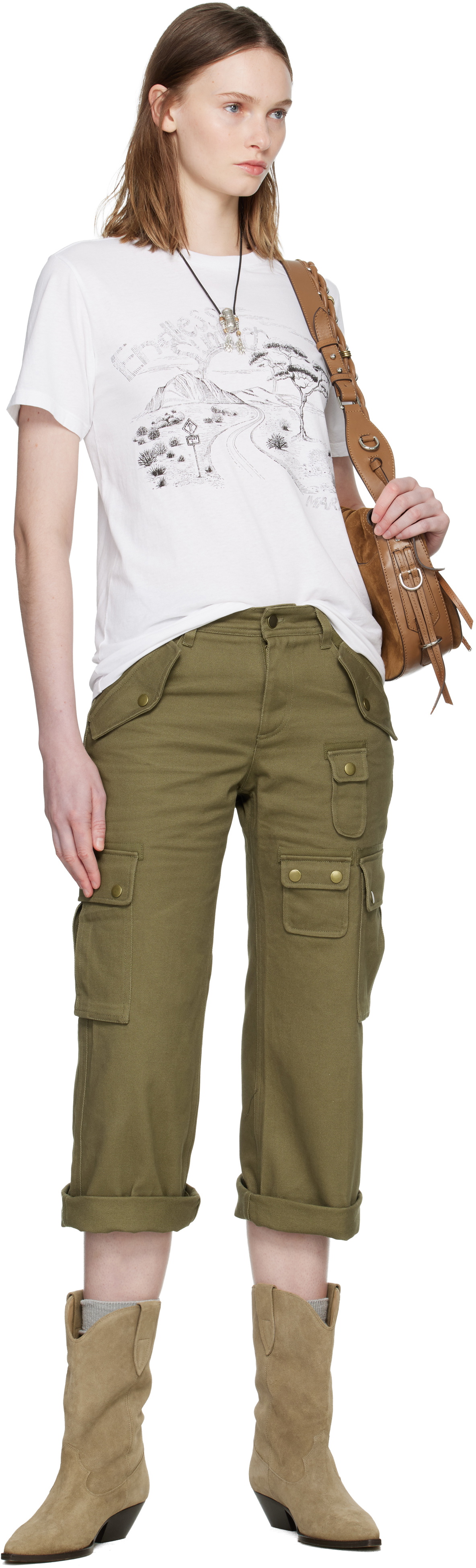 Isabel Marant Khaki Josine Cargo Pants