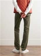 Peter Millar - Superior Soft Straight-Leg Cotton-Blend Corduroy Trousers - Green
