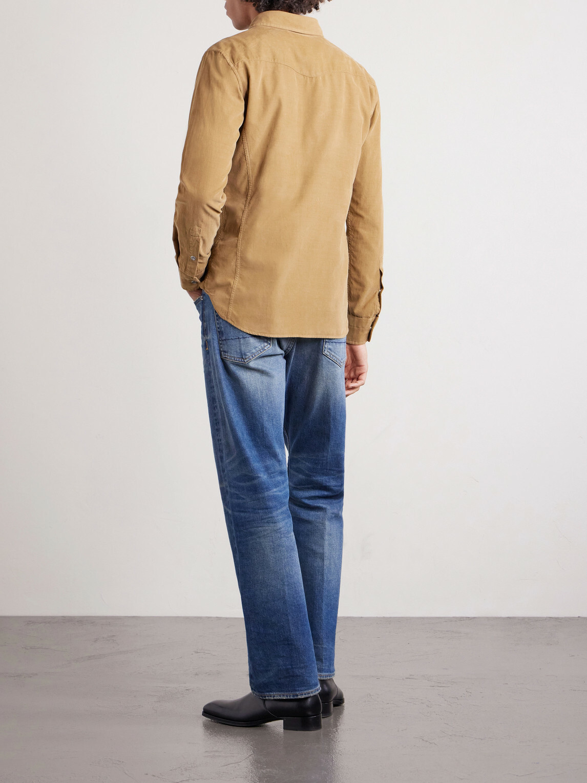 TOM FORD - Slim-Fit Cotton-Corduroy Shirt - Brown