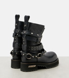 Balenciaga Venom City leather biker boots