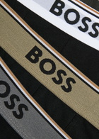 Boss Stretch-cotton Boxer Trunks set Three Black