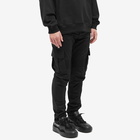 Balmain Men's Cargo Biker Jeans in Black