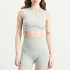 ON Women's Studio Knit Crop Top in Mineral Heather
