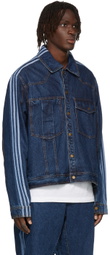 adidas x IVY PARK Blue Denim Monogram Jacket