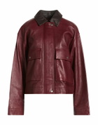Rag & Bone Womens Jacket Burgundy