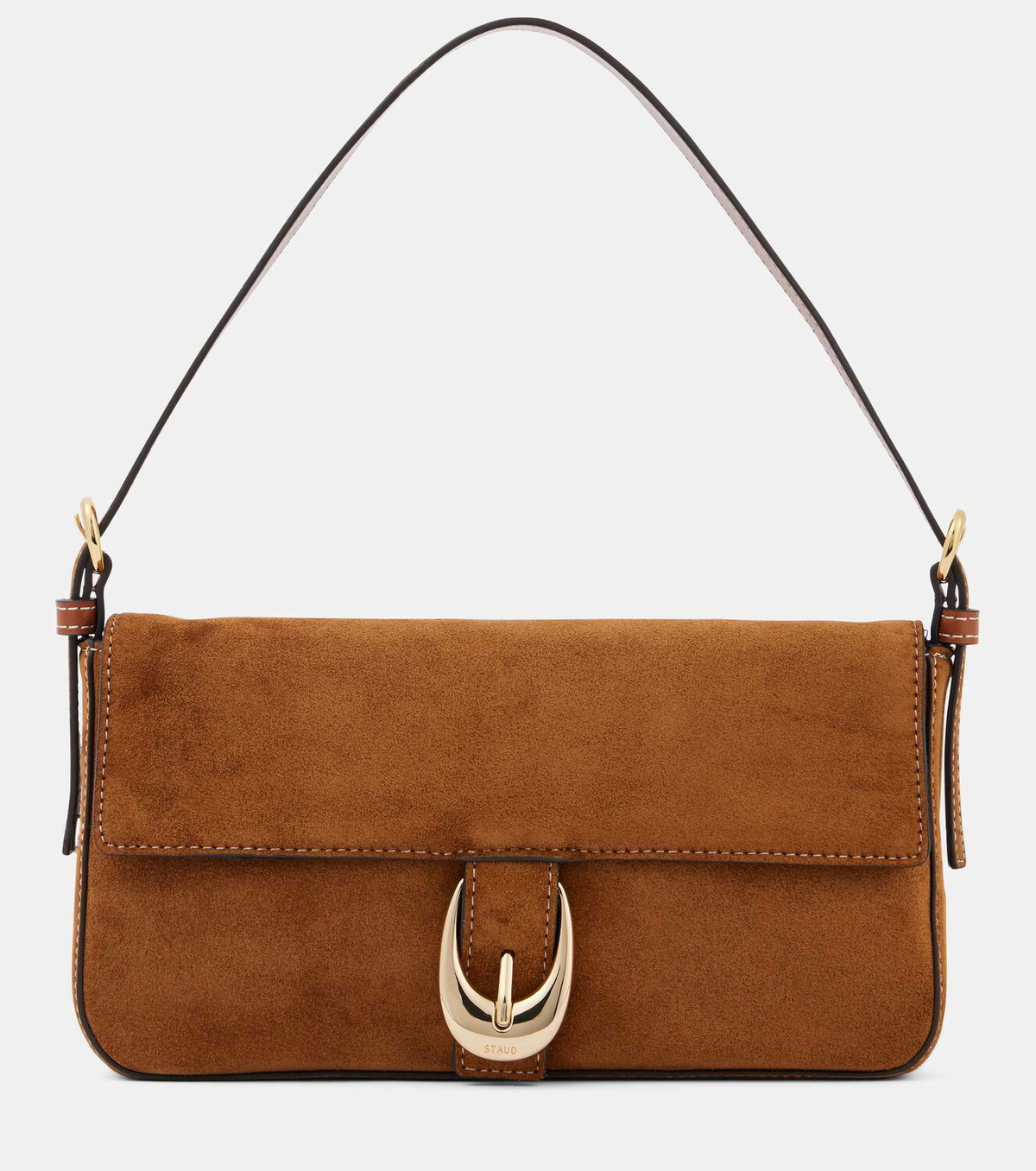 Staud Harlow suede shoulder bag