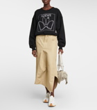 Loewe - Embroidered cotton jersey sweatshirt