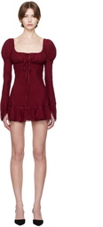 Mirror Palais Burgundy Fair Verona Minidress