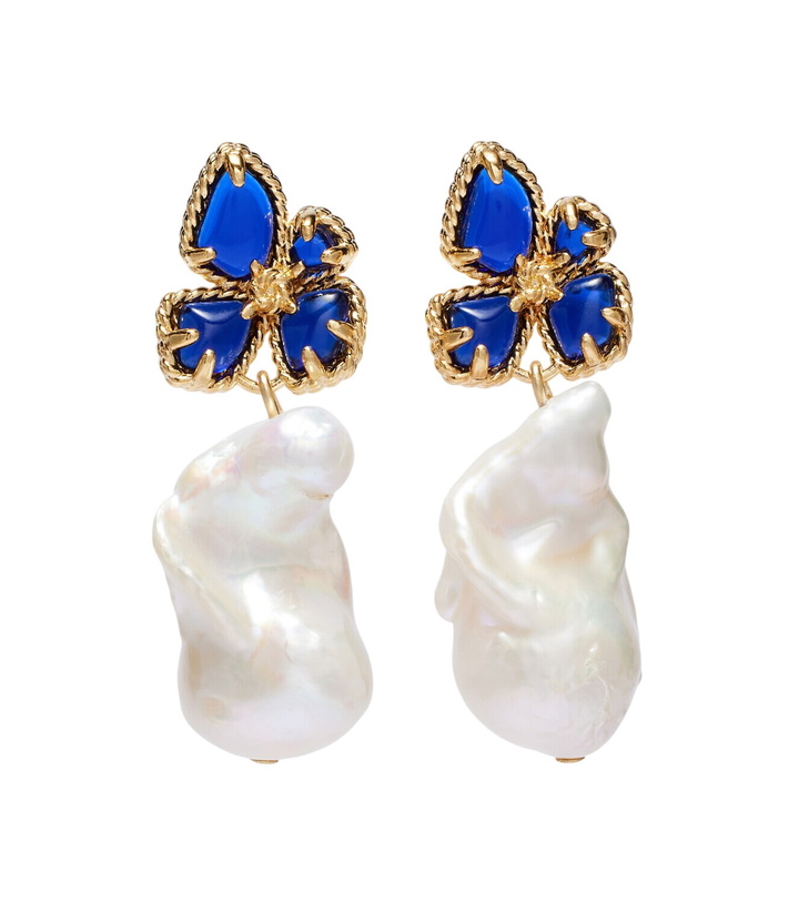 Photo: Zimmermann Bloom Baroque pearl drop earrings