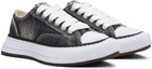Maison MIHARA YASUHIRO Black Yucca OG Sole Bleach-Wash Low-Top Sneakers
