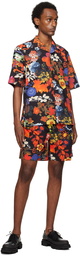 Moschino Multicolor Allover Flowers Shirt